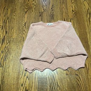 Cropped flowy sweater